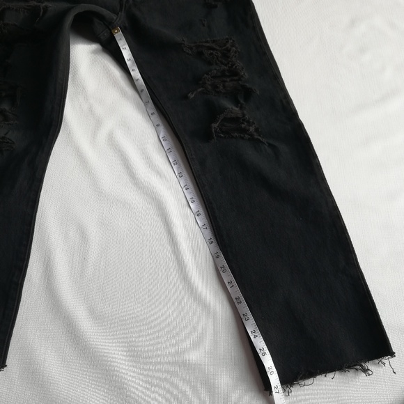 Levis 501 Original Cropped High Rise distressed - Picture 7 of 7